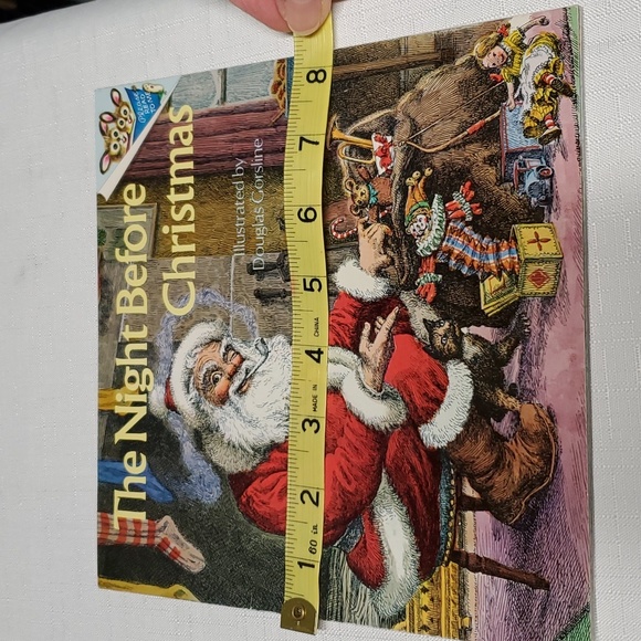 VTG "The Night Before Christmas" Book Children's Santa Story Clement C. Moore - Picture 17 of 17